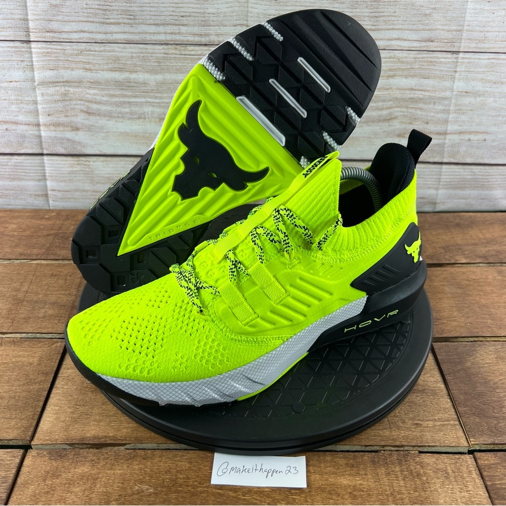 Under Armour UA Project Rock 3 HOVR Volt Black - Picture 6 of 7